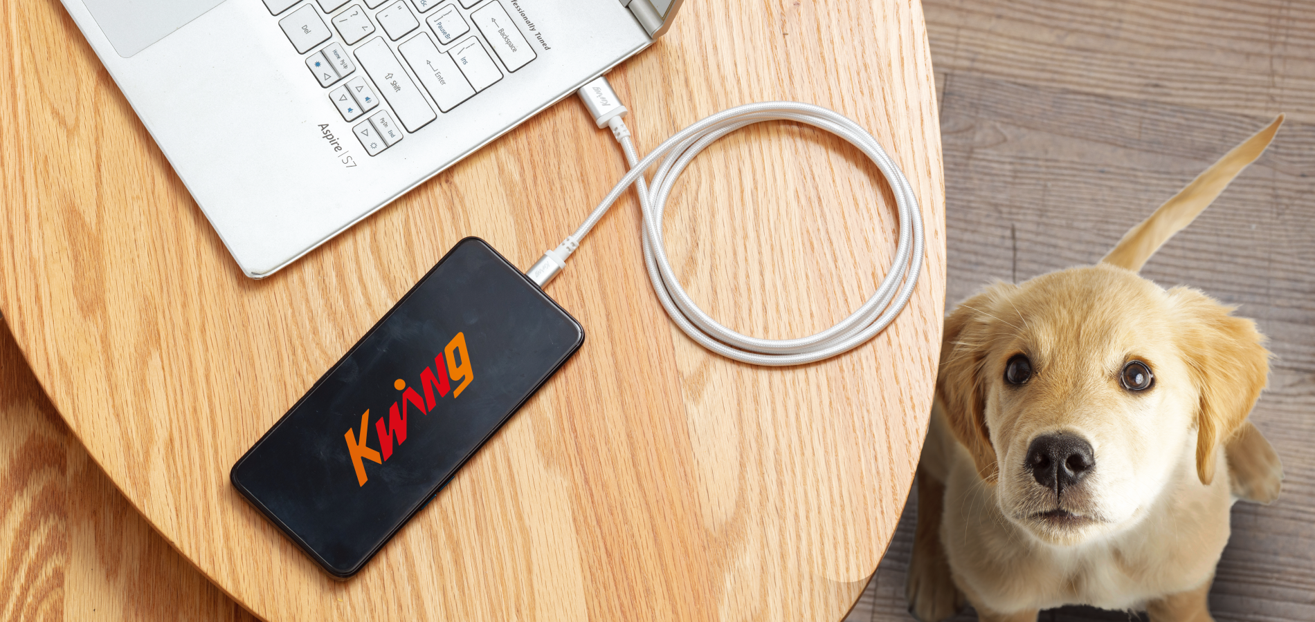 Scratch/Bite-Resistant Charge & Sync Cable